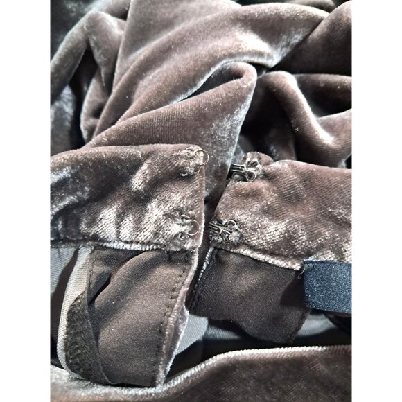 Madewell Velvet Cutout Top Womens S Keyhole Back Choker Front Milk Chocolate Bro - Picture 10 of 13